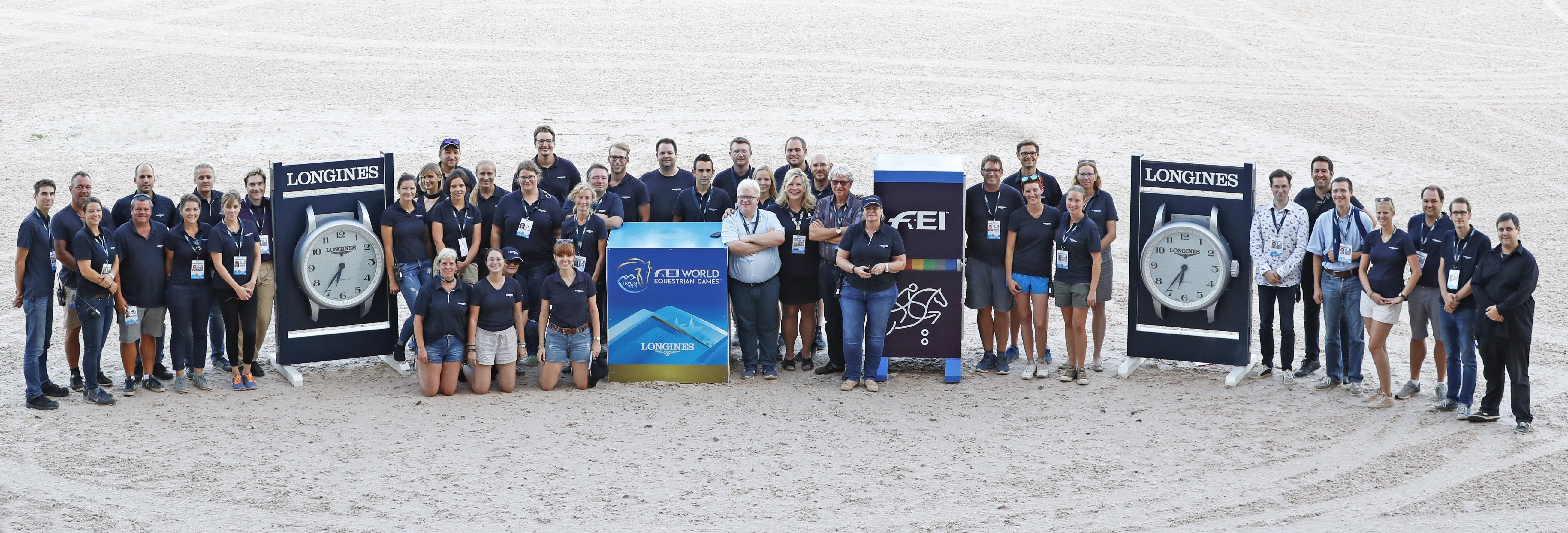 The hippo data team at the FEI World Equestrian Games